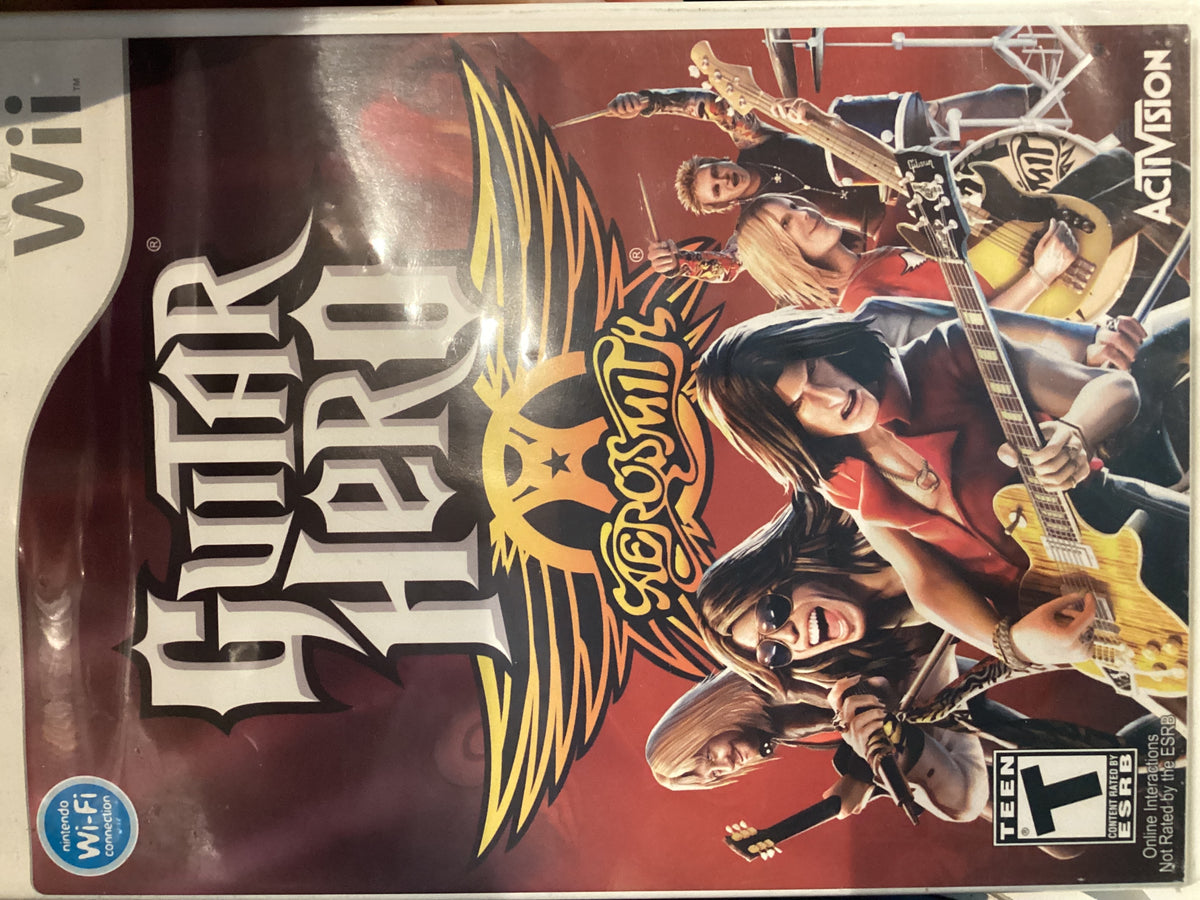 Wii Guitar Hero Aerosmith CIB