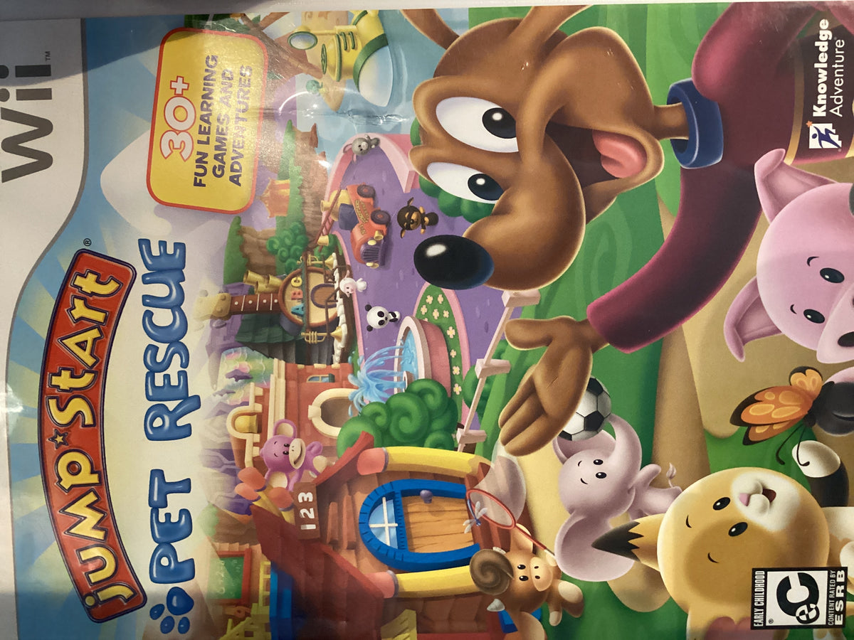 Wii Jump Start Pet Rescue CIB