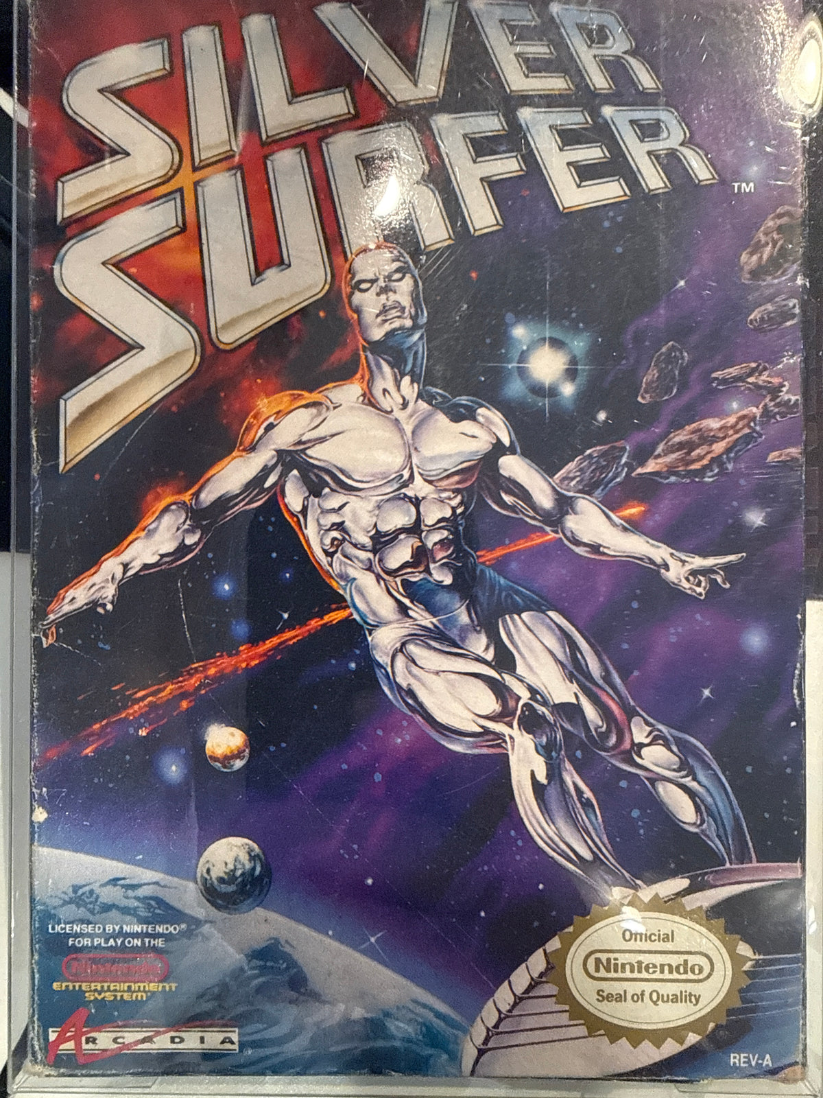 🟢 NES Silver Surfer Box/Game