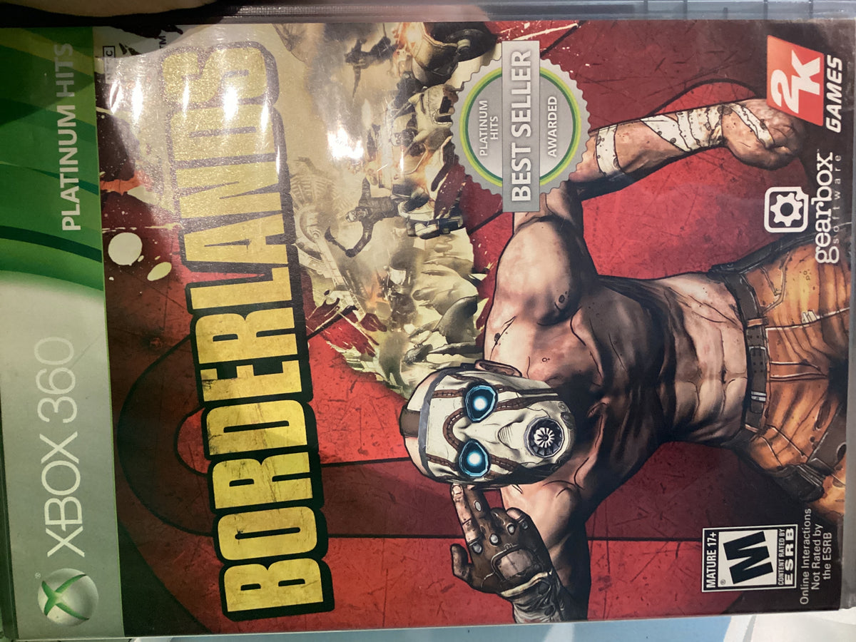 Xbox 360 Borderlands (Platinum Hits) CIB Box Damage