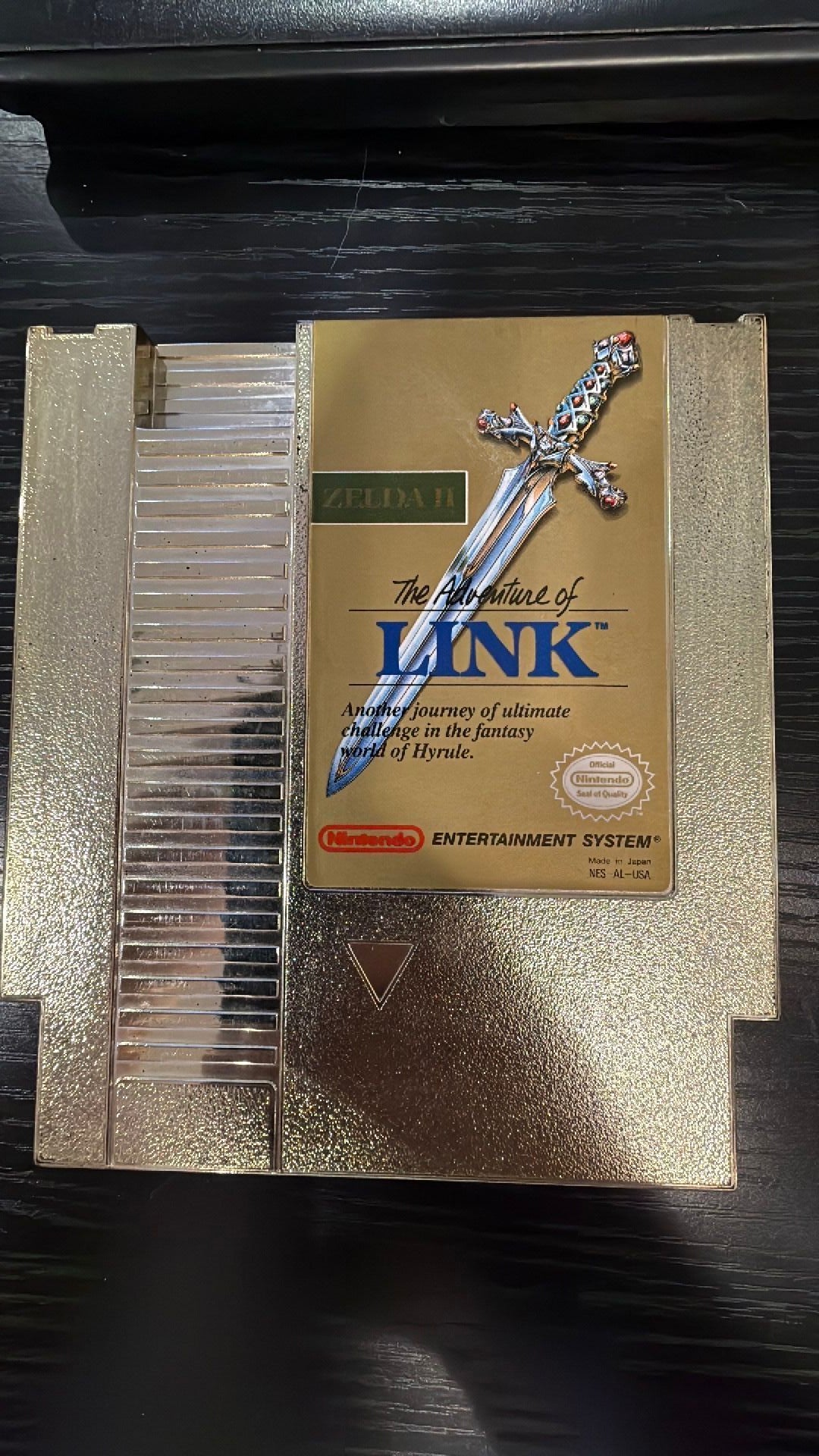 🟢 NES The Adventure of Link W/Manny (Missing Cover)